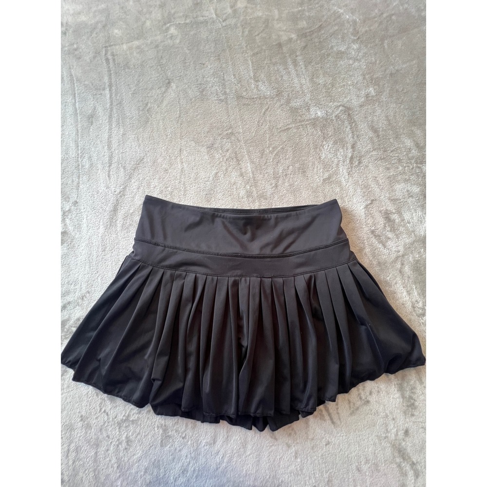 Goldhinge Pleated Tennis Skort Women Small Black Athletic Skirt Built-in Shorts
